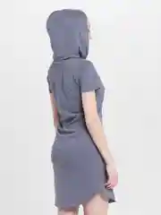 Угольный платье женское домашнее с капюшоном,  хлопок