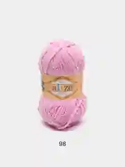 Конфетный пряжа плюшевая Alize Softy 100% Микрополиэстер 50г 115м (Ализе софти велюровая)