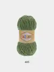 Хаки пряжа плюшевая Alize Softy 100% Микрополиэстер 50г 115м (Ализе софти велюровая)