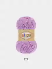 Пурпурный пряжа плюшевая Alize Softy 100% Микрополиэстер 50г 115м (Ализе софти велюровая)