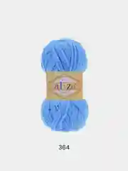Небесно-голубой пряжа плюшевая Alize Softy 100% Микрополиэстер 50г 115м (Ализе софти велюровая)