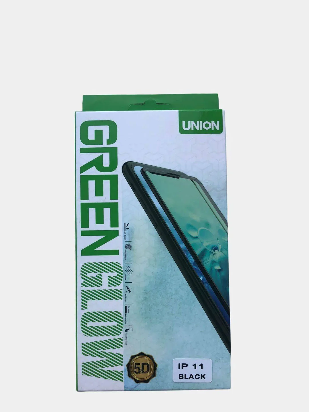 Защитное стекло Black Green Glow UNION для iPhone 11 / 11 Pro