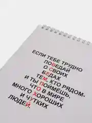 Вишнёвый блокнот на пружине формата А5