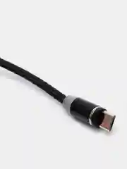Черный магнитный кабель для зарядки, коннекторы MicroUSB, Type-C, iPhone Lightning по отдельности