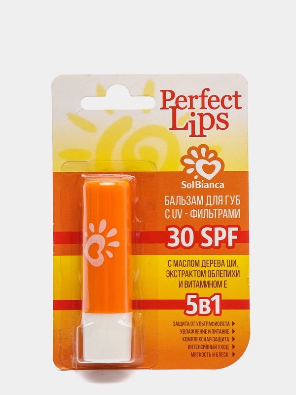 SolBianca Бальзам для губ С UV - ФИЛЬТРАМИ, 5 в 1  30 SPF