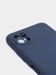 Синий чехол на Samsung Galaxy A22s 5G, A22 5G, силиконовый, цветной, матовый