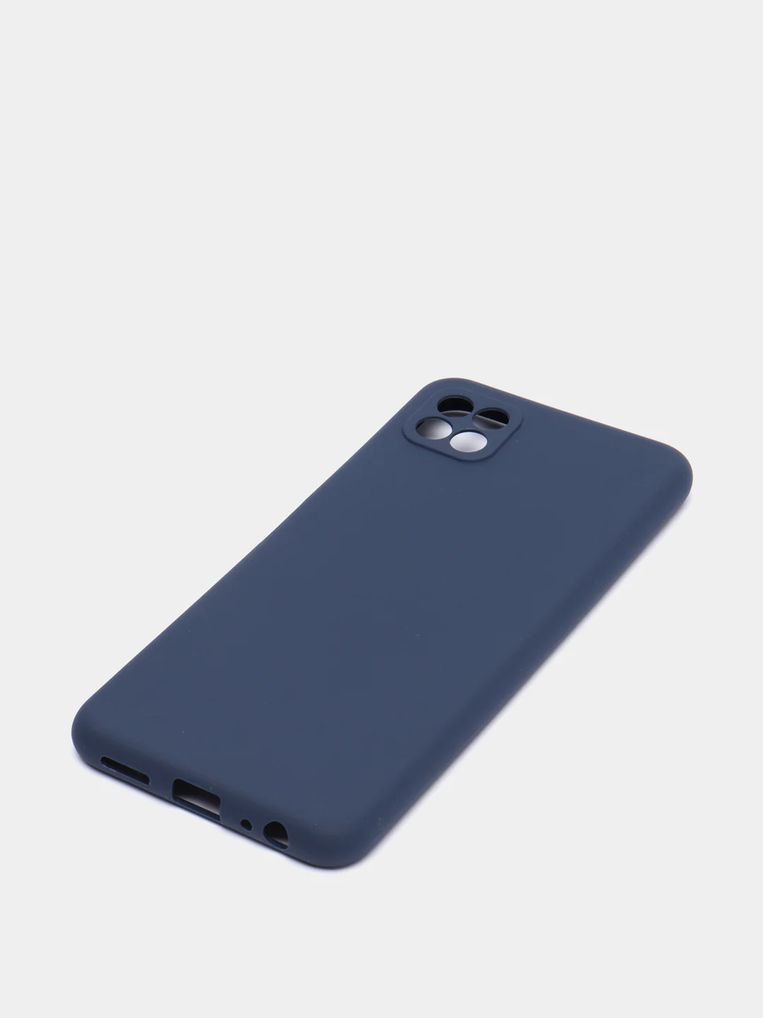 Синий чехол на Samsung Galaxy A22s 5G, A22 5G, силиконовый, цветной, матовый