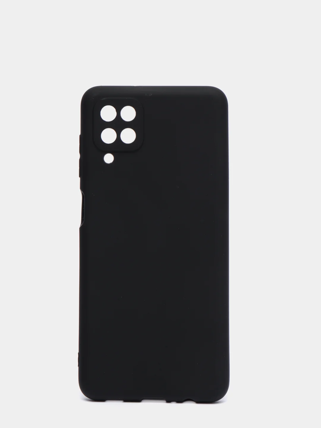 Черный чехол цветной матовый на Samsung Galaxy A12 / Samsung Galaxy M12