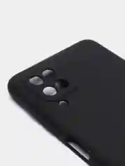 Черный чехол цветной матовый на Samsung Galaxy A12 / Samsung Galaxy M12