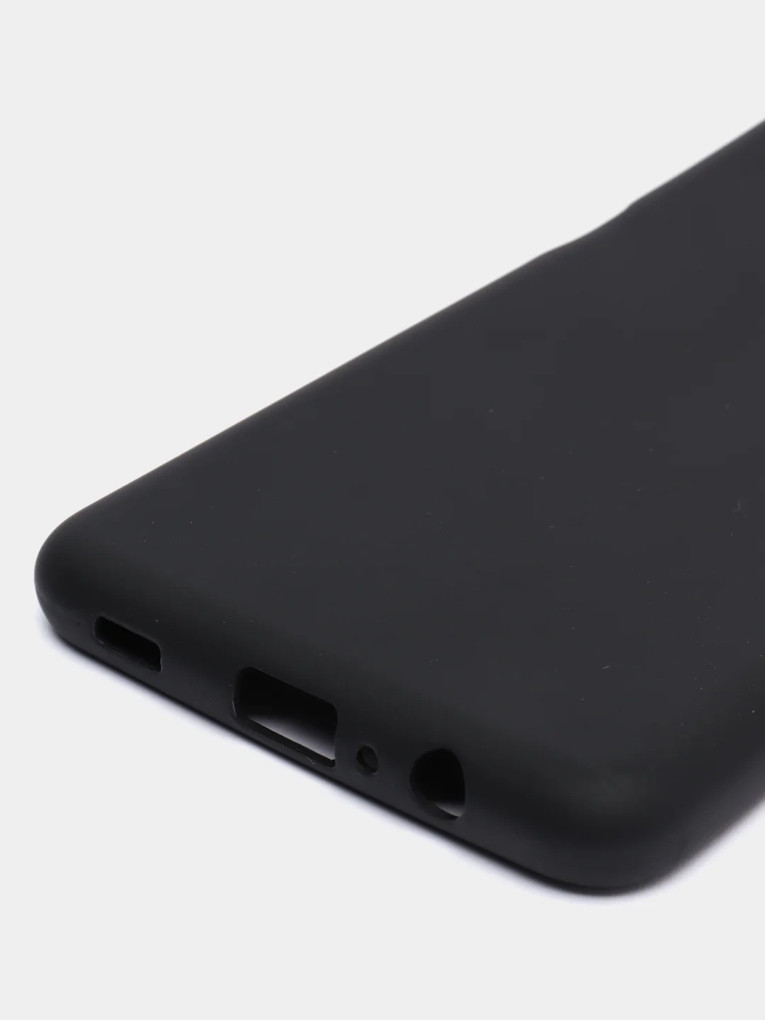 Черный чехол цветной матовый на Samsung Galaxy A12 / Samsung Galaxy M12