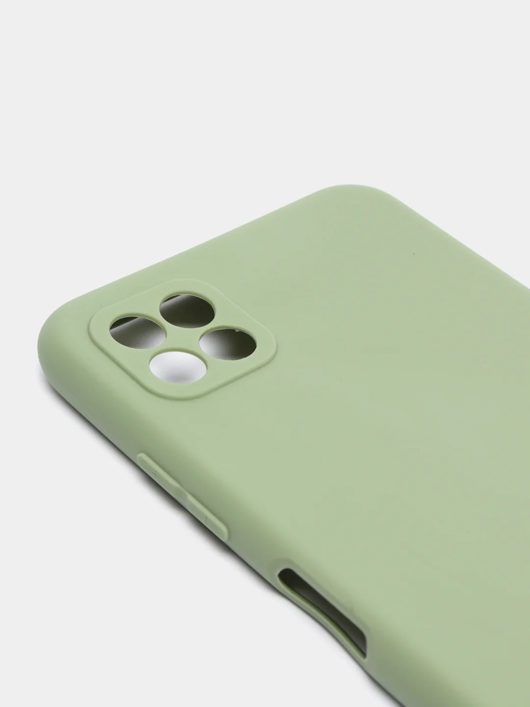 Оливковый чехол на Samsung Galaxy A22s 5G, A22 5G, силиконовый, цветной, матовый
