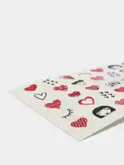 Слайдер для дизайна ногтей Love, на белый фон