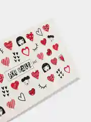 Слайдер для дизайна ногтей Love, на белый фон