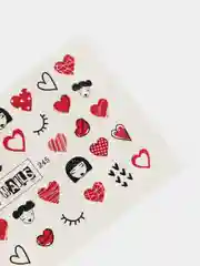 Слайдер для дизайна ногтей Love, на белый фон