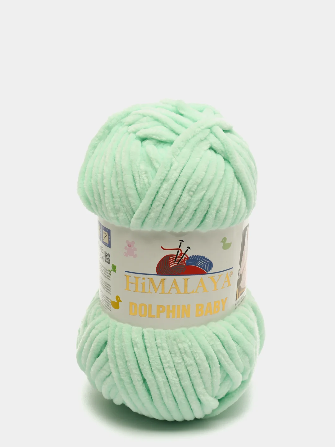 Синий меланж шерсть Пряжа Himalaya Dolphin Baby 100% Полиэстер 100г 120м