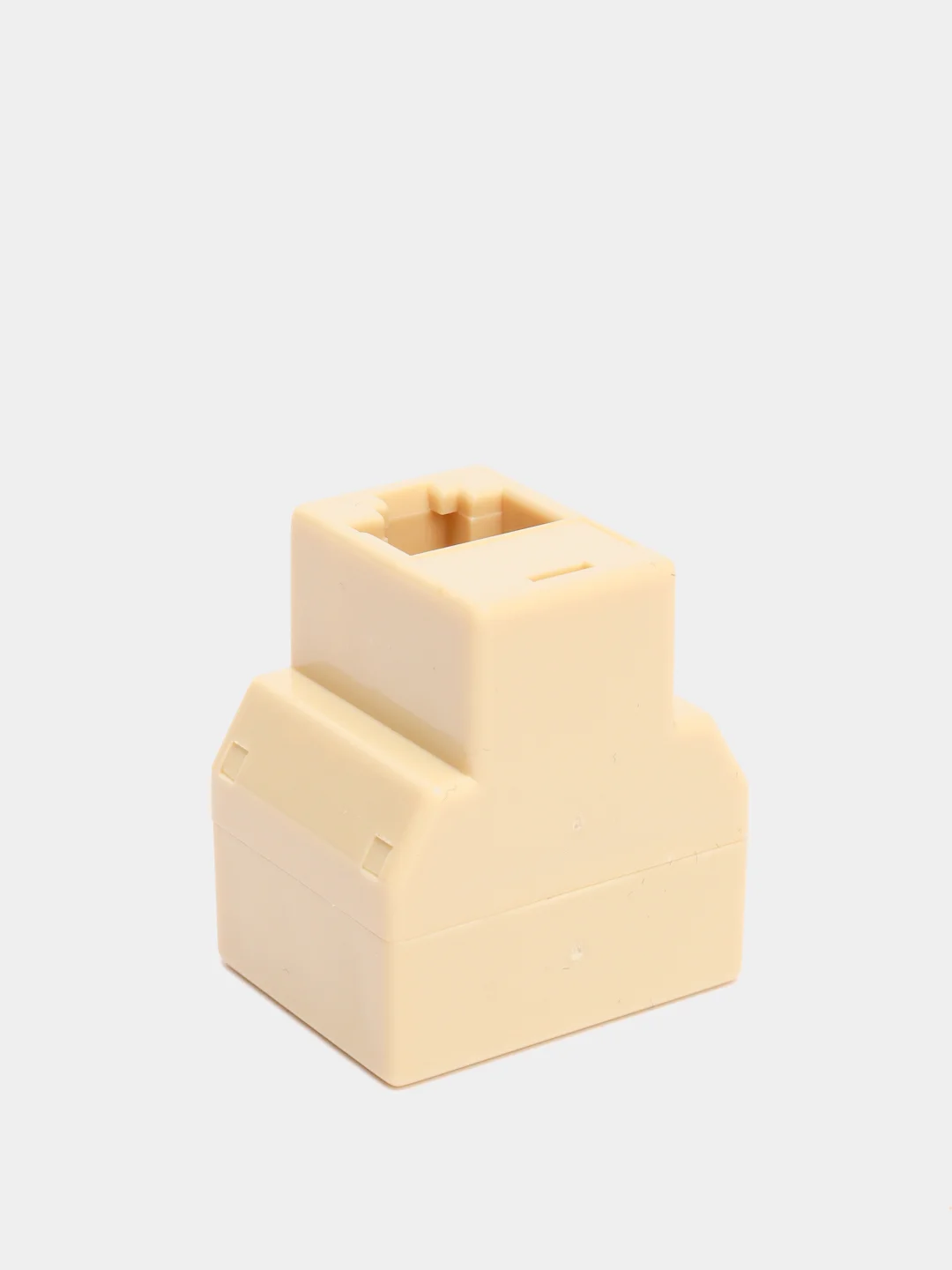 Бежевый переходник разветвитель / сплиттер сетевой RJ45/2*RJ45