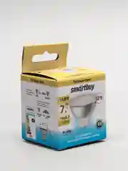Лампа светодиодная, 12 вольт, 7 ватт, 3000К, 12V, GU5.3, MR16, 7Вт