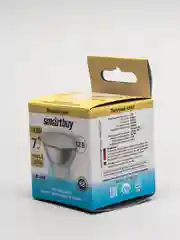 Лампа светодиодная, 12 вольт, 7 ватт, 3000К, 12V, GU5.3, MR16, 7Вт