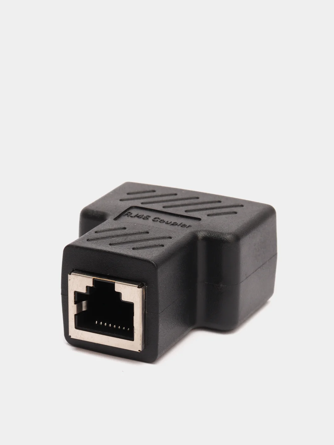 Бежевый переходник разветвитель / сплиттер сетевой RJ45/2*RJ45