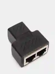 Бежевый переходник разветвитель / сплиттер сетевой RJ45/2*RJ45