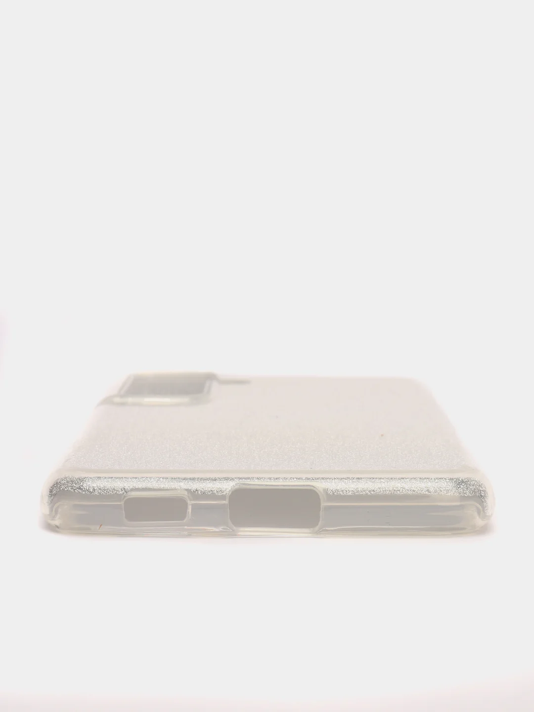 Серебряный чехол Samsung Galaxy S21 FE, Самсунг Галакси С21 ФЕ блестящий