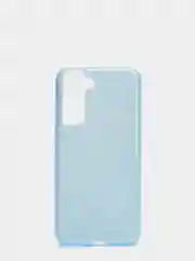 Голубой чехол Samsung Galaxy S21 FE, Самсунг Галакси С21 ФЕ блестящий