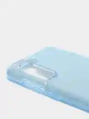 Голубой чехол Samsung Galaxy S21 FE, Самсунг Галакси С21 ФЕ блестящий