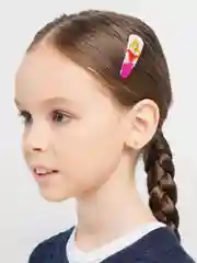 Белый детские заколки для волос