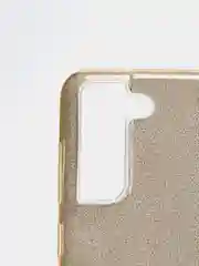 Золотой чехол Samsung Galaxy S21 FE, Самсунг Галакси С21 ФЕ блестящий