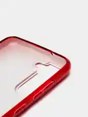 Красный чехол Samsung Galaxy S21 FE, Самсунг Галакси С21 ФЕ блестящий