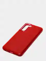 Красный чехол Samsung Galaxy S21 FE, Самсунг Галакси С21 ФЕ блестящий