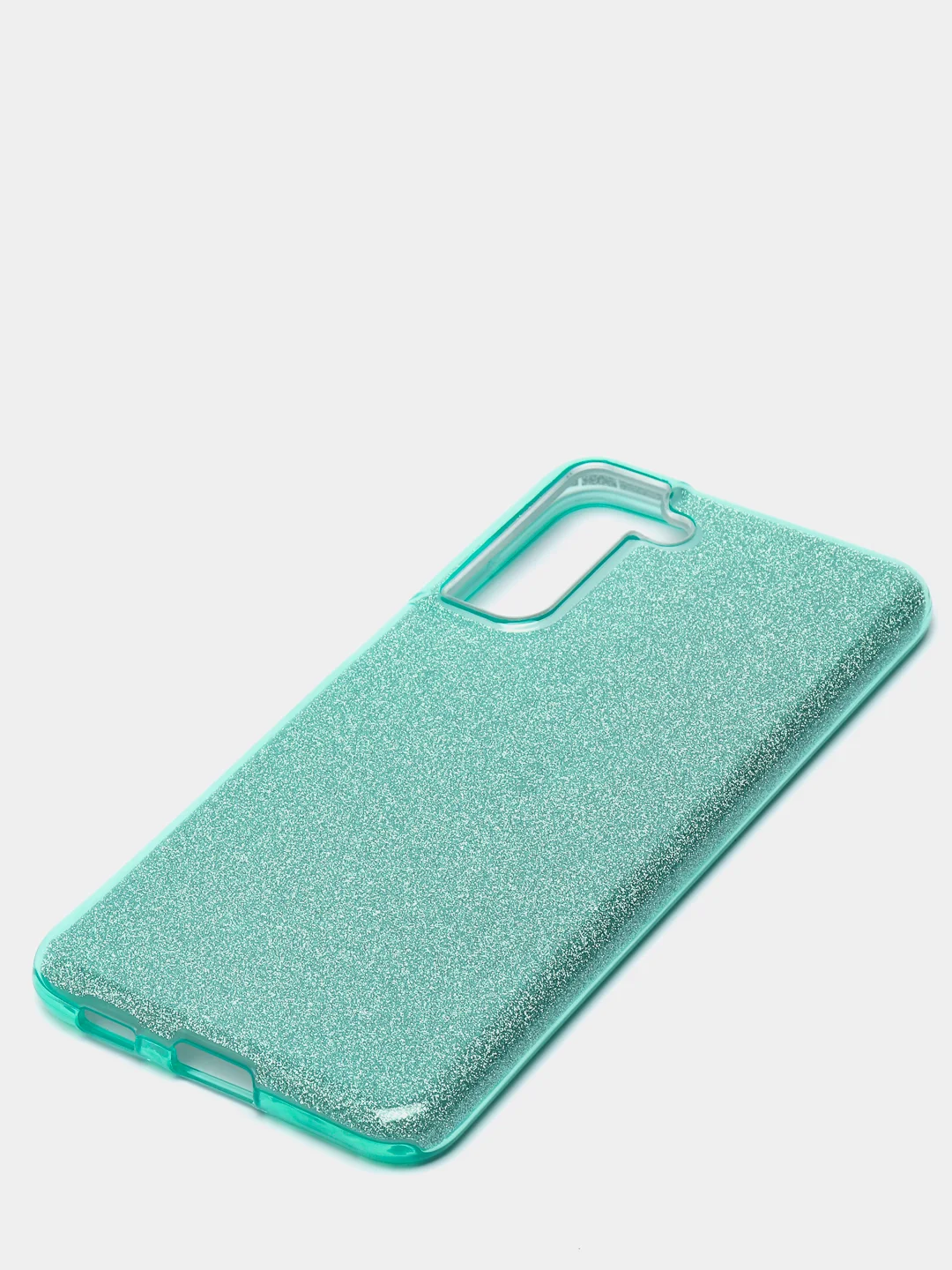 Зеленый чехол Samsung Galaxy S21 FE, Самсунг Галакси С21 ФЕ блестящий