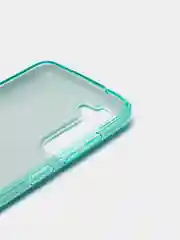 Зеленый чехол Samsung Galaxy S21 FE, Самсунг Галакси С21 ФЕ блестящий