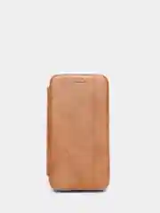 Коричневый чехол-книжка iPhone 12 Mini