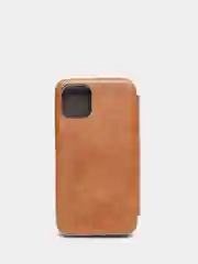 Коричневый чехол-книжка iPhone 12 Mini