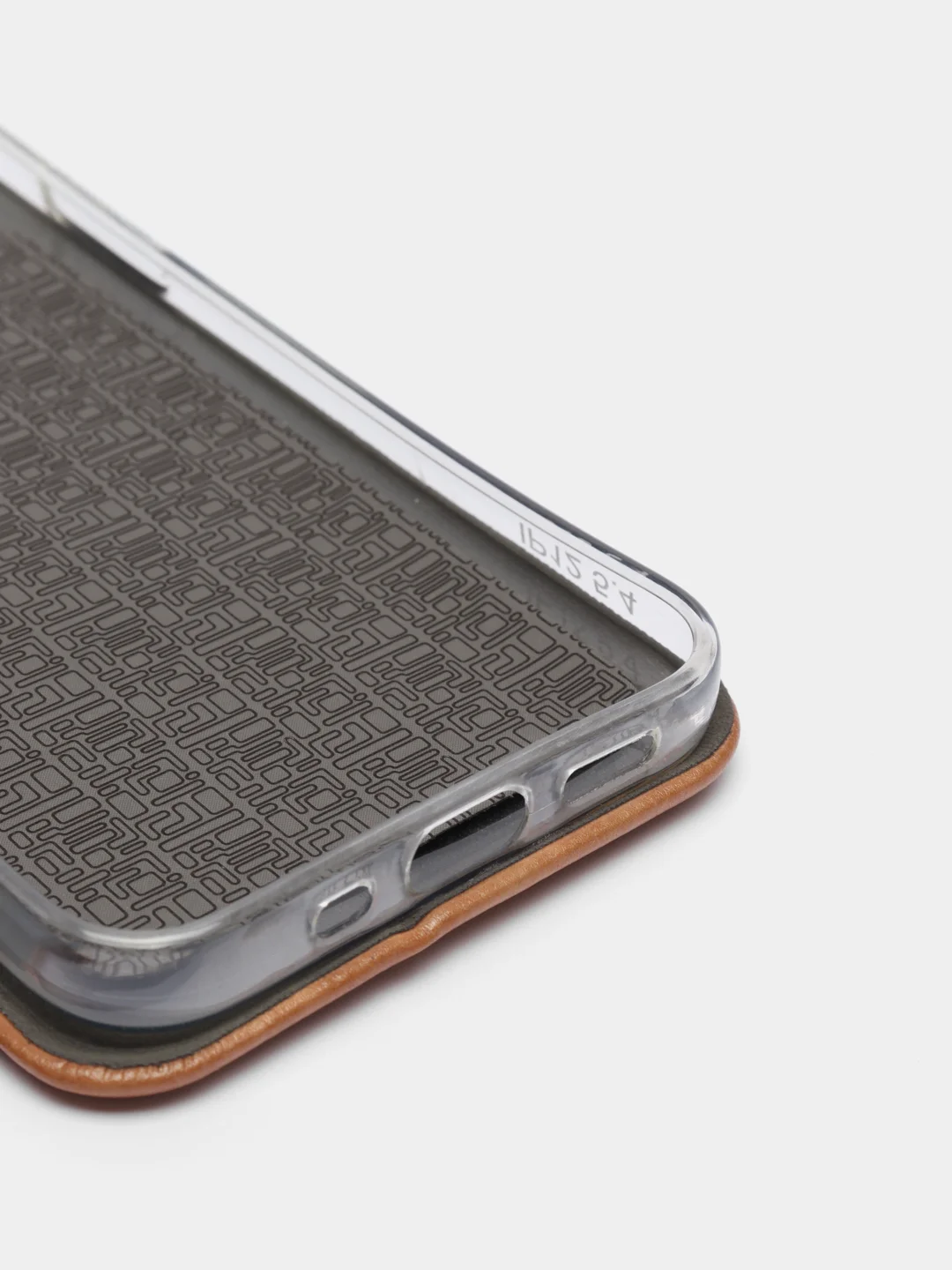 Коричневый чехол-книжка iPhone 12 Mini