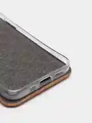 Коричневый чехол-книжка iPhone 12 Mini