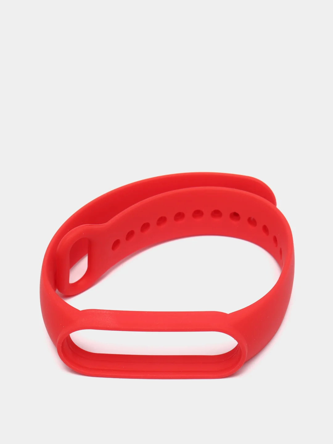 Красный ремешок для Xiaomi Mi Band 5 / 6 / 7, силиконовый