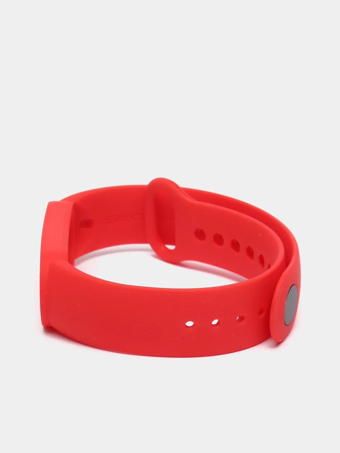 Красный ремешок для Xiaomi Mi Band 5 / 6 / 7, силиконовый
