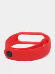 Красный ремешок для Xiaomi Mi Band 5 / 6 / 7, силиконовый