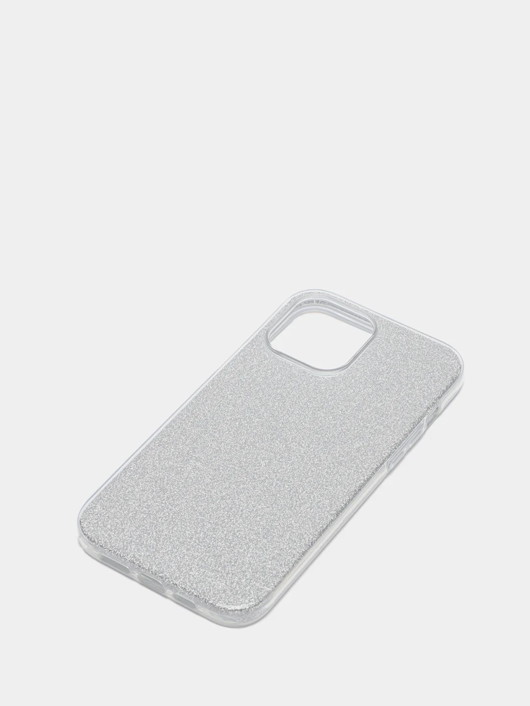 Серебряный чехол блестящий для iPhone 13 Pro Max