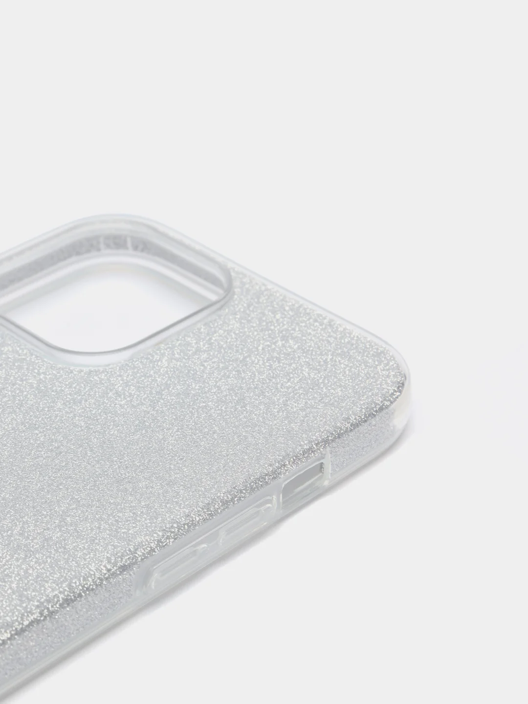 Серебряный чехол блестящий для iPhone 13 Pro Max