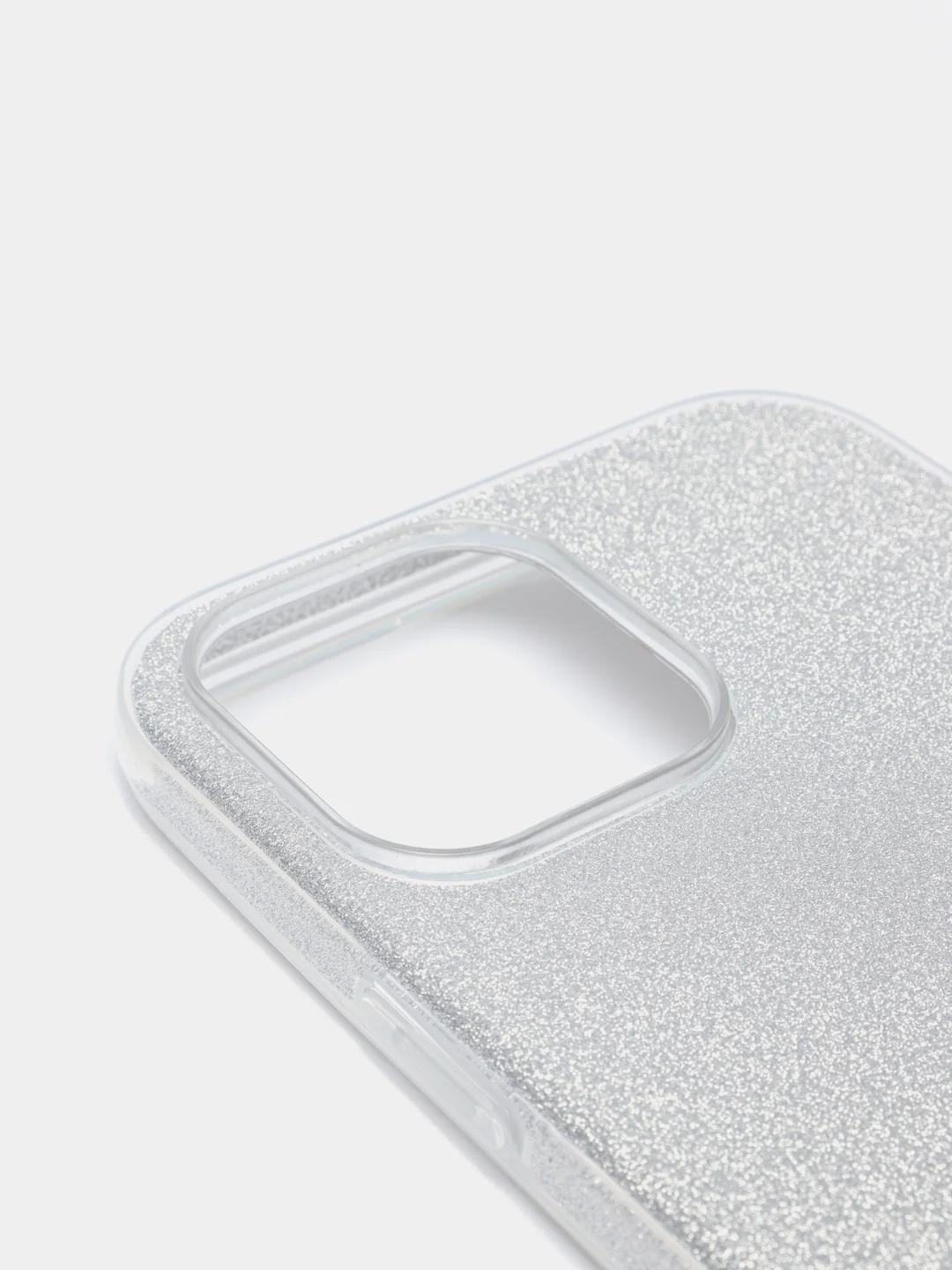 Серебряный чехол блестящий для iPhone 13 Pro Max