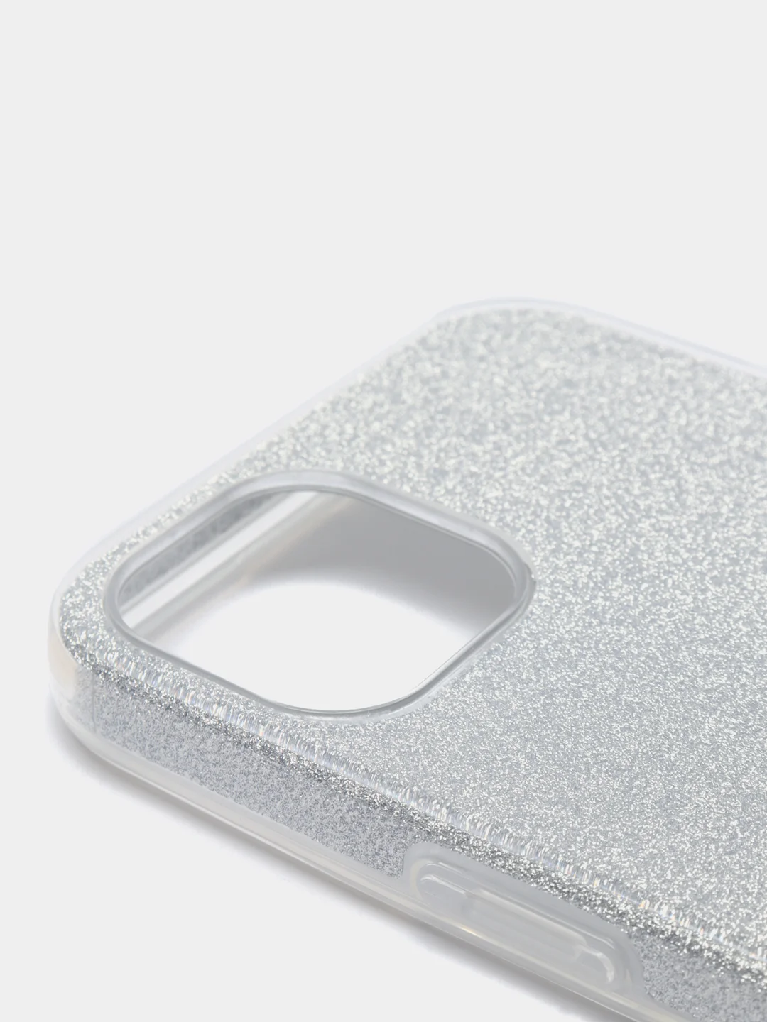 Серебряный чехол блестящий IPHONE 13