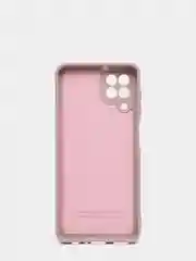 Бежевый чехол Samsung A22 4G, M22, M32 c защитой камеры и бархатом внутри