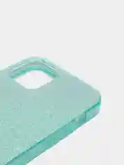 Бирюзовый чехол блестящий iPhone 12, 12 Pro