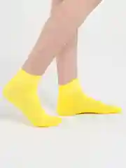 Белый носки укороченные цветные, унисекс