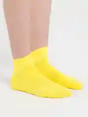 Белый носки укороченные цветные, унисекс