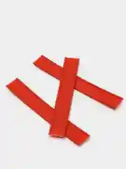Клип-лента для пакетов, красная, 2 х 0,6 х 7,8, 5 см, 100 штук