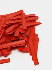Клип-лента для пакетов, красная, 2 х 0,6 х 7,8, 5 см, 100 штук